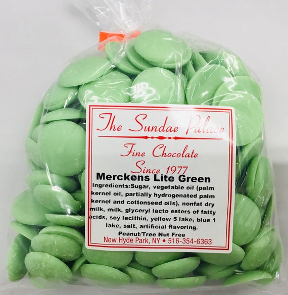 Merckens Lite Green Chocolate Melts Etsy