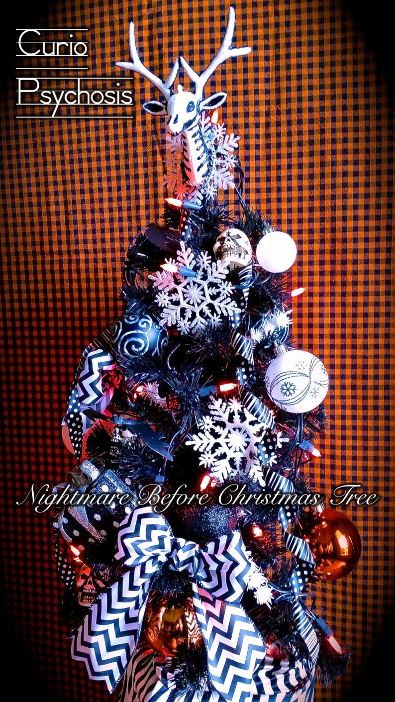 Nightmare Before Christmas Tree Topper TABLE TOP Tree / Etsy