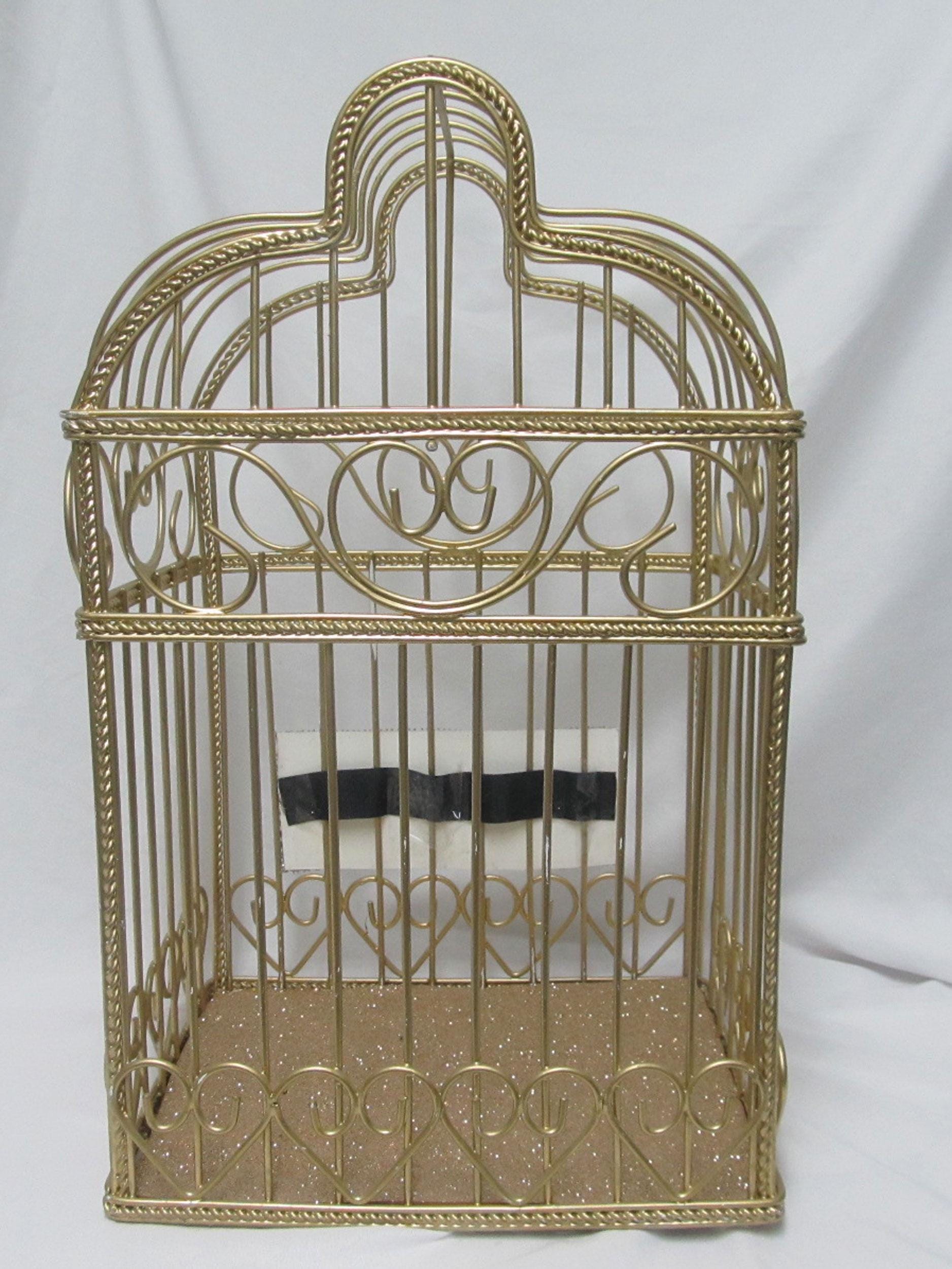 Gold Bird Cage Wedding Card Box Holder Mail Box for Your Gift Table - Etsy