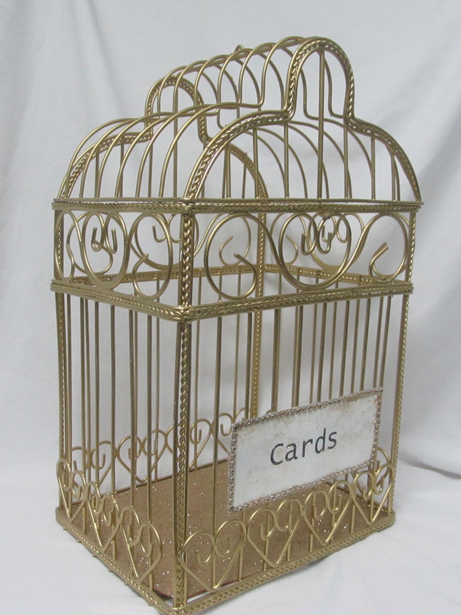 Gold Bird Cage Wedding Card Box Holder Mail Box for Your Gift Table - Etsy