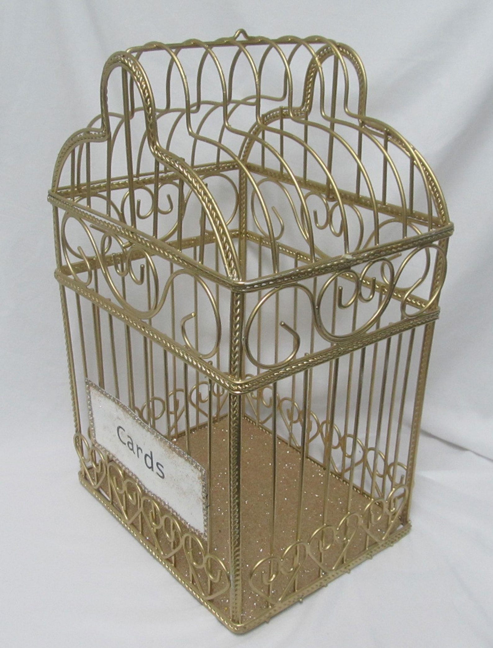 Gold Bird Cage Wedding Card Box Holder Mail Box for Your Gift Table - Etsy