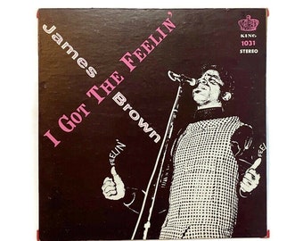 James Brown, "I Got the Feelin'", vinyl record album, 1960s, soul LP, funk, stereo, godfather of soul, famous flames