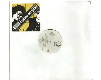 Nitzer Ebb, "I Give to You", remix, vinyl record single, 12in EP, 1980s, new wave, industrial, synth, promo