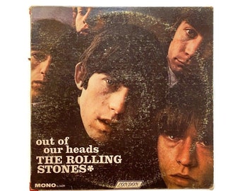 Rolling Stones, "Out of Our Heads", vinyl record, classic rock LP, 1960s, mono, keith richards, mick jagger, satisfaction, play with fire