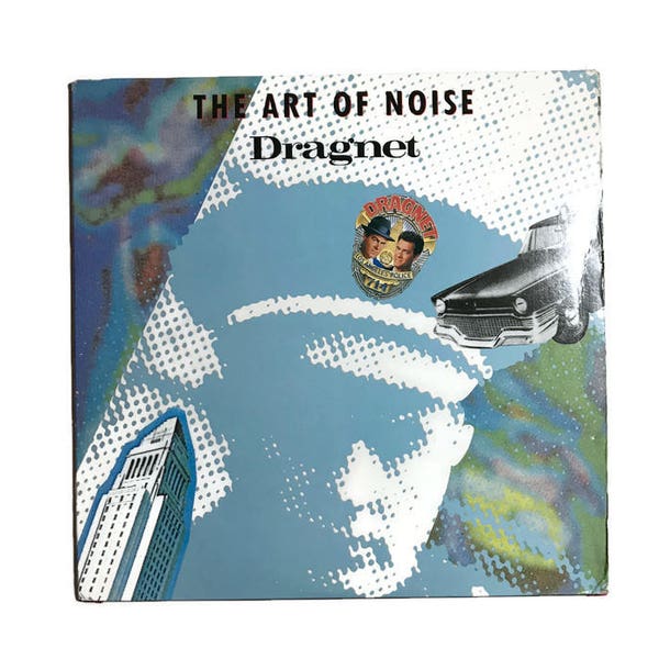The Art of Noise, "Dragnet", remix, vinyl record single, 12in, 1980s, new wave, synth,  movie, soundtrack, tom hanks, dan aykroyd