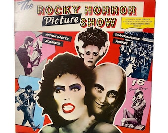 Various Artists, "The Rocky Horror Picture Show", vinyl record album, soundtrack LP, 1970s, tim curry, meatloaf