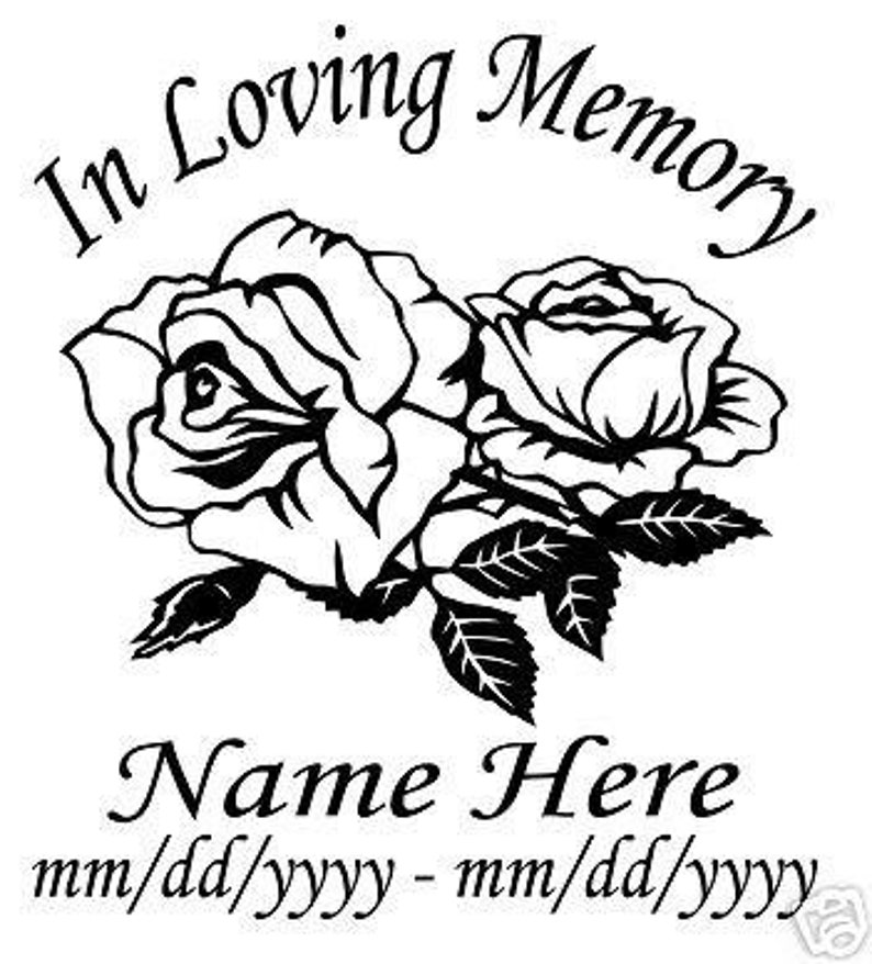 In Loving Memory Decal Templates