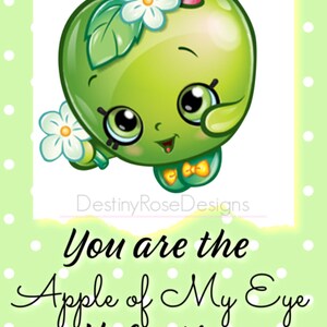Kids Printable Shopkins Valentines - Etsy