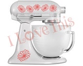 Pink Daisy vinyl decals - Perfect for your mixer