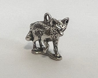 Fox Sterling Silver 3D Charm for Charm Bracelet