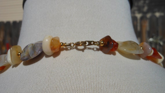 1950s Lucite Necklace in Off White, Amber, Purple… - image 5