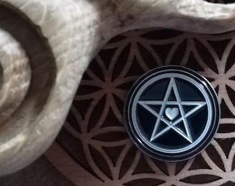 Pentáculo de Pin Wicca Bruja