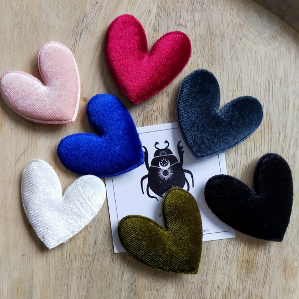 Broche Coeur Velours