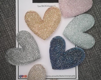 Mesh Heart Brooch