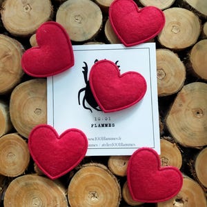 Red Heart Brooch
