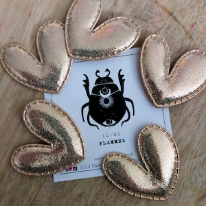 Gold Heart Brooch