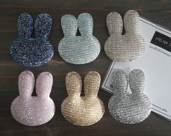 Mesh Rabbit Head Brooch