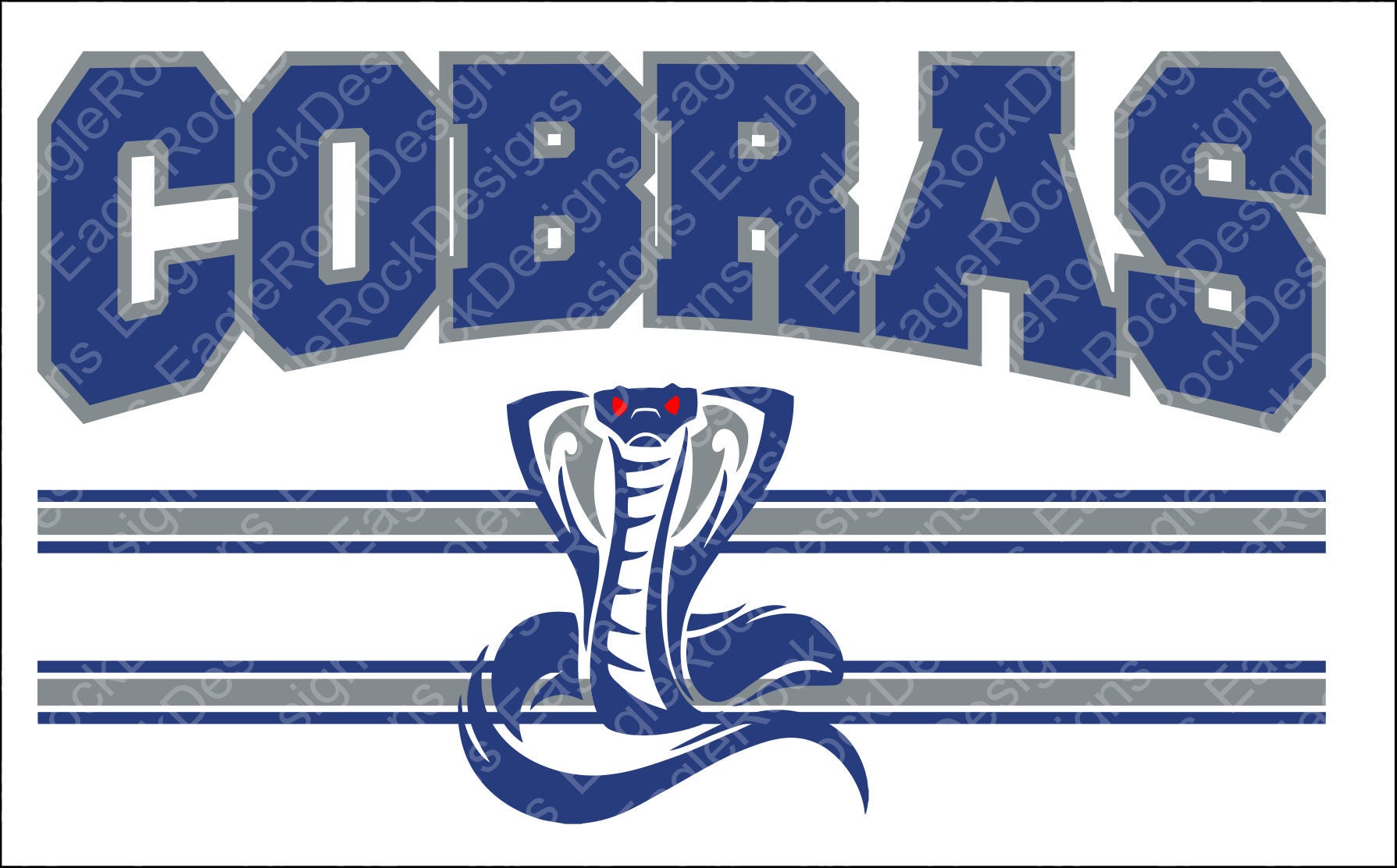 Cobras SVG DXF EPS Cut File Cobras Svg Cobras Cut File Etsy