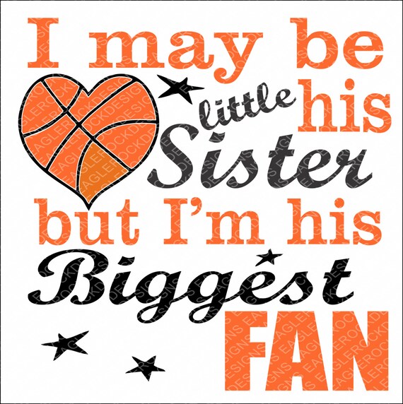 Download Little Sister Biggest Fan SVG DXF EPS Cut File | Etsy