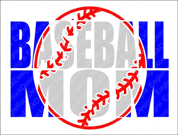 Download Baseball Mom Knockout SVG DXF EPS Png Cut File | Etsy