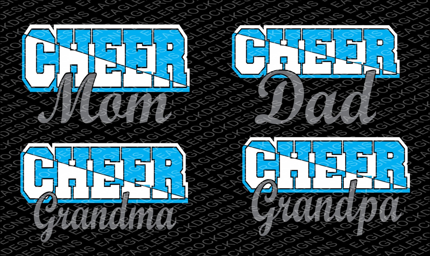 Cheer Mom Dad Grandma Grandpa SVG DXF EPS Cut File for Cameo  Etsy