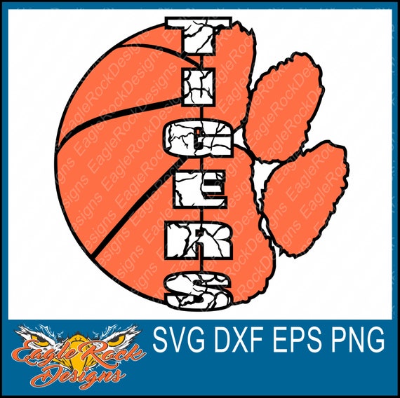 Tigers Basketball SVG DXF EPS Png Cut File Tigers | Etsy