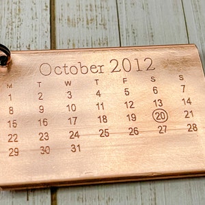 Copper Key Ring from Recycled Copper Pipe Calendar 7th Anniversary Gift 22 Years Birthday Key Chain Upcycled Rustic For Him For Her Wedding image 2