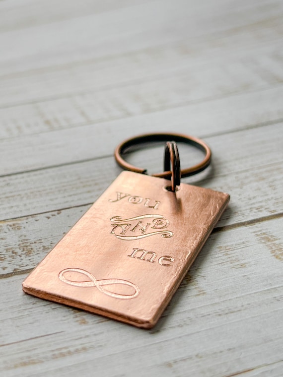 Copper key hotsell ring