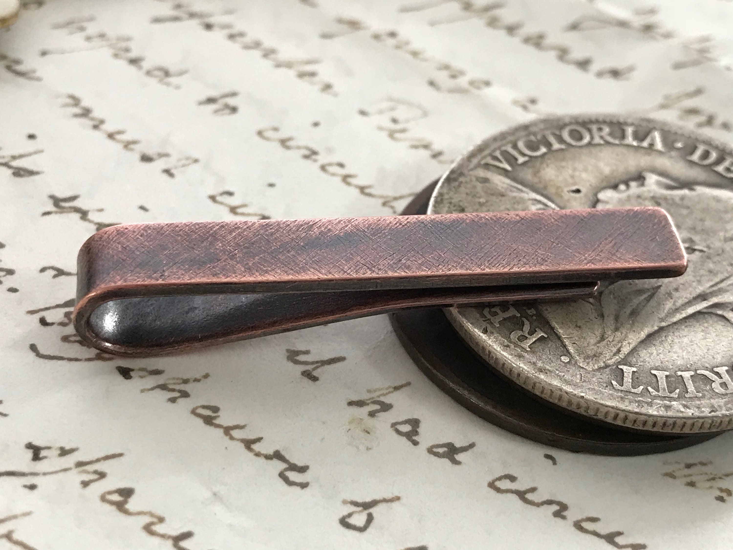 1920s Tie Clip - Etsy Elegant Silver and Purple Tie Clip vintage Victorian 1920s main image 1