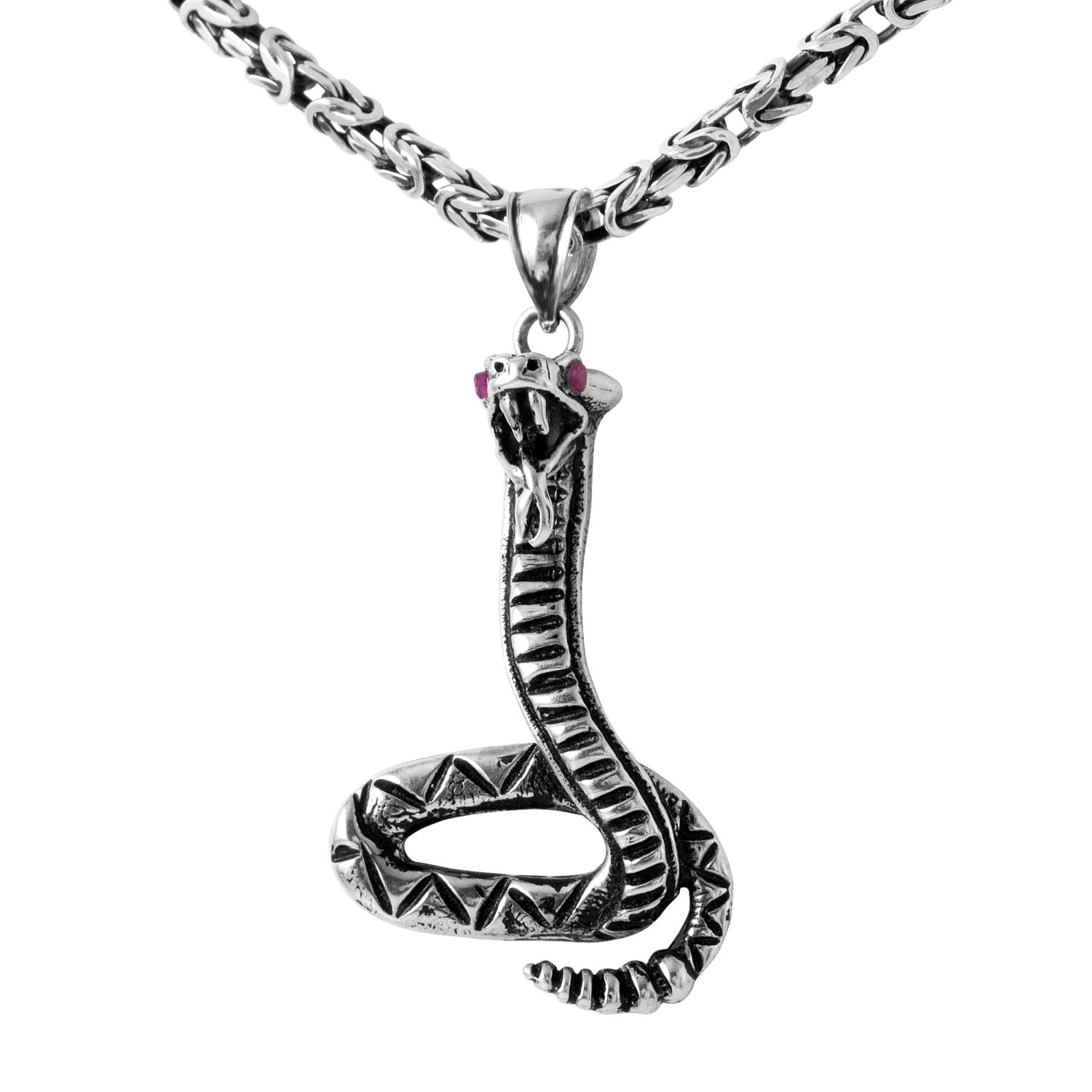 925 Sterling Silver 3D Rattlesnake Charm Made in USA 925 Sterling Silver 3D Rattlesnake Charm Made in USA