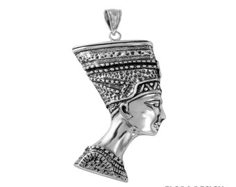 Queen Nefertiti Pendant in Sterling Silver, Nefertiti Jewelry  FD-41-1-4
