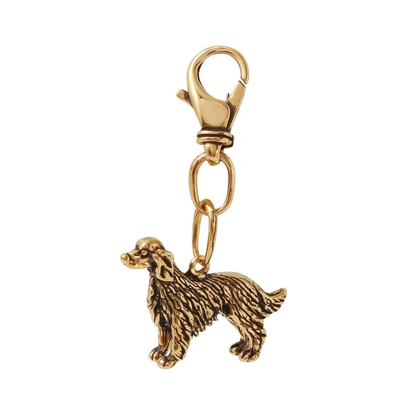 IRISH Red Setter 3D Dog Key Chain in Bronze, Dog Jewelry.  FD-24-20