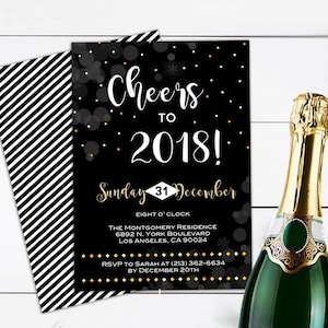 Invito di Capodanno, Festa di Capodanno, Festa di Capodanno, Invito di Capodanno, Stampabile per Capodanno, Biglietto di Capodanno stampabile, Capodanno