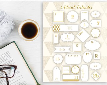 Christmas Advent Calendar, Christmas Advent,  Christmas Printable Calendar, Christmas Advent Calendar Homemade, DIY Advent Calendar