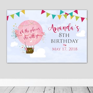 Hot Air Balloon Party, Hot Air Balloon Backdrop, Hot Air Balloon Birthday, Hot Air Balloon Baby Shower, Party Backdrop, Birthday Backdrop