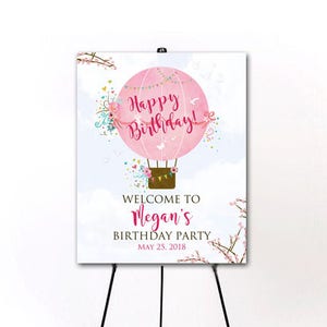 Hot Air Balloon, Hot Air Balloon Decorations, Hot Air Balloon Decor, Hot Air Balloon Invitation, Hot Air Balloon Birthday, Nursery, Wall Art