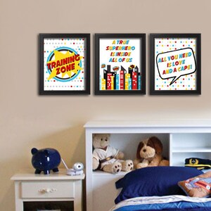Superheld, Superheld-Dekor, Superheld-Drucke, Superheld-Wandkunst, Superheld-Dekor, Jungen-Schlafzimmer-Wandkunst, ein wahrer Superheld 8x10