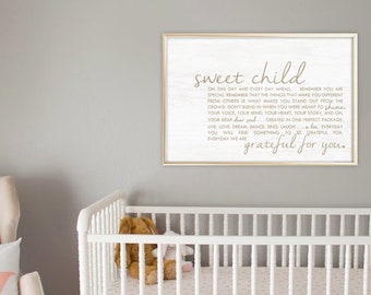 Nursery Sign Quote, Nursery Sign, Baby Quote Sign, Baby Quote Frame, Nursery Wall Decor, Newborn Baby Gift, Gifts for A New Baby, Wall Art