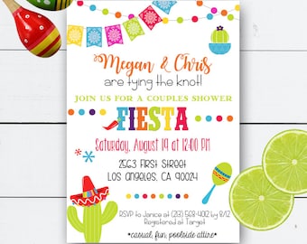 Fiesta Invitation, Fiesta Birthday Invitation, Fiesta Bachelorette, Mexican Party Invitation, Wedding Shower, Bridal Shower, Cinco De Mayo