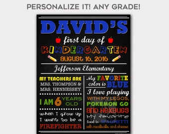 First Day of School Sign, First Day of School Sign Chalkboard, First Day of School Sign Printable, Last Day of School Sign,1st Day of School