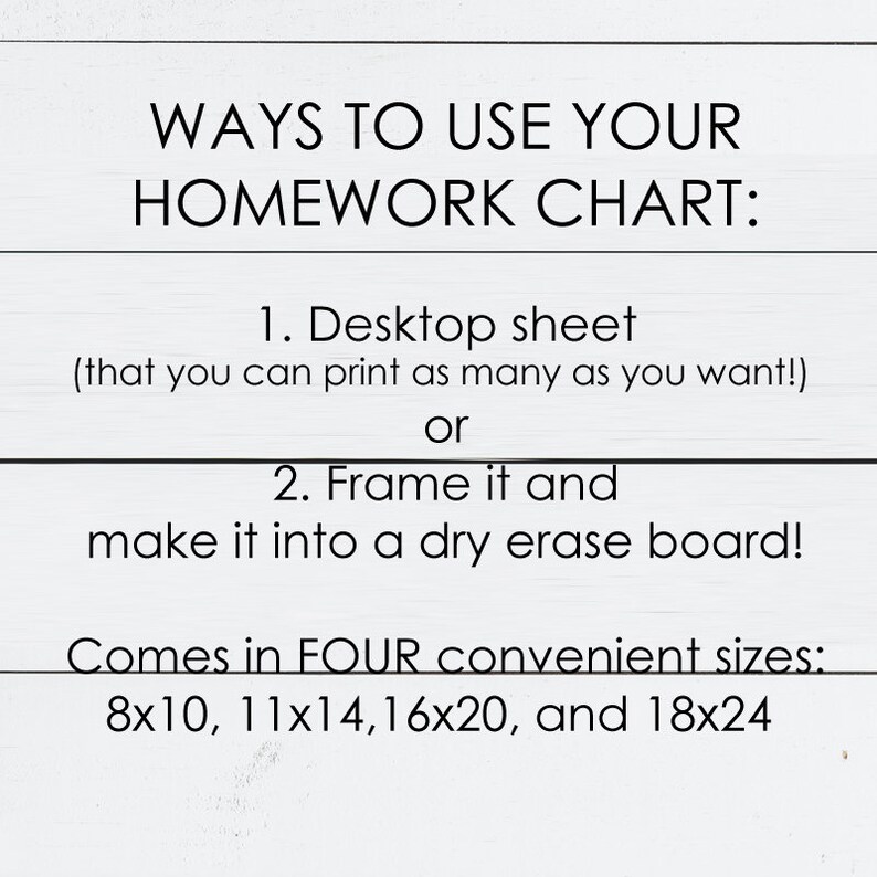 Homework, Homework Chart, Homework Planner, Homework Sign, Homework Station, Homework Organizer, Homework Tracker, Homeschool Planner image 5