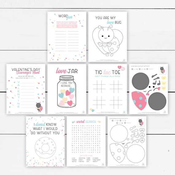 Valentines Day Activity Valentines Day Printable Valentines