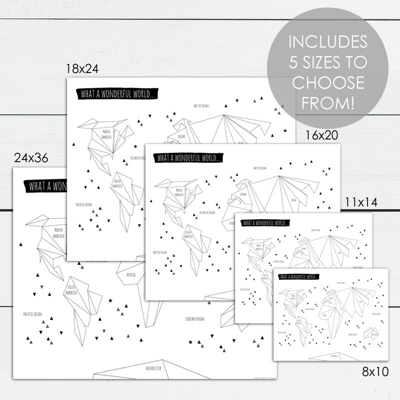 Kids Map World Map Print World Map Kids Kids Wall Art Map Etsy