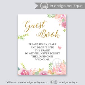 Guest Book Sign, Guest Book Wedding, Guest Book Drop Box, Heart Guest Book Sign, Heart Guestbook Sign, Guest Book Alternative, Wedding Signs image 1