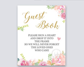 Guest Book Sign, Guest Book Wedding, Guest Book Drop Box, Heart Guest Book Sign, Heart Guestbook Sign, Guest Book Alternative, Wedding Signs