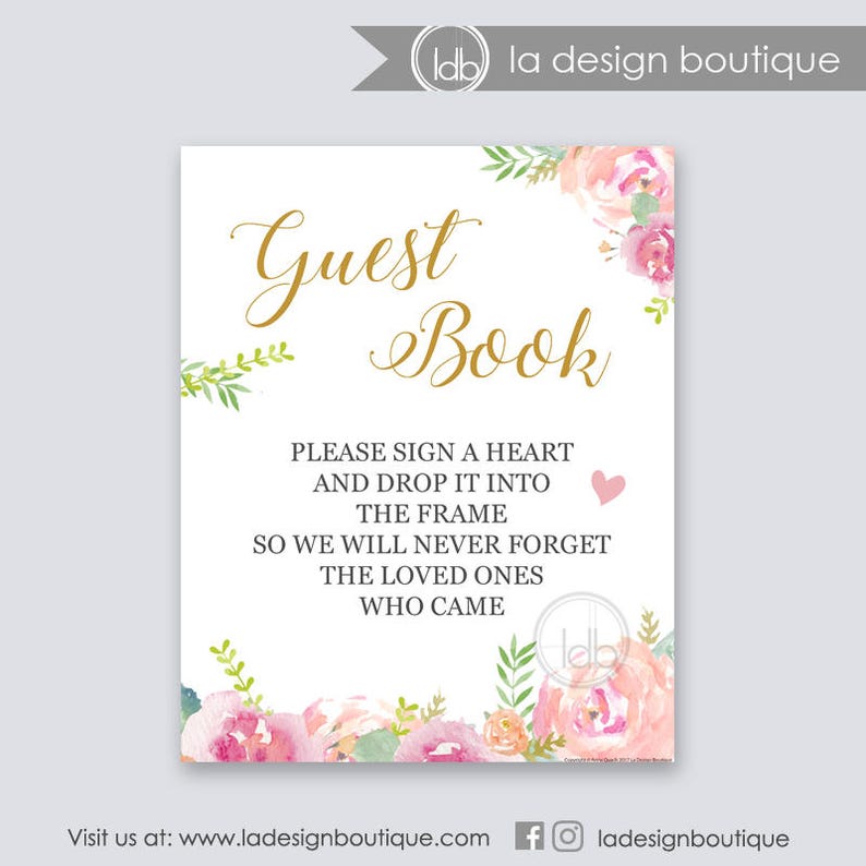 Guest Book Sign, Guest Book Wedding, Guest Book Drop Box, Heart Guest Book Sign, Heart Guestbook Sign, Guest Book Alternative, Wedding Signs image 1