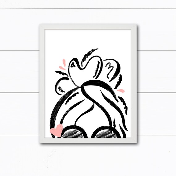 Download Messy Hair Messy Hair Bun Messy Hair Svg Girl Room Decor Wall Art For Women Millennial Wall Art Fashion Prints Fashion Sketch Art By La Design Boutique Catch My Party