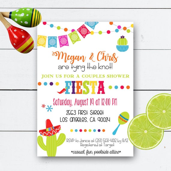 Fiesta Invitation, Fiesta Birthday Invitation, Fiesta Bachelorette, Mexican Party Invitation, Wedding Shower, Bridal Shower, Cinco De Mayo Il_570xn