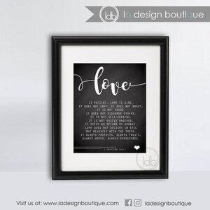 Corinthians Print, Corinthians Sign, Corinthians 13, Love Print, Love is Print, Love is Patient Love is Kind, Printable Love Quote, Love