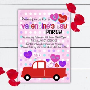Imprimible de San Valentín, Fiesta de San Valentín, Invitación de San Valentín, Invitación del día de San Valentín, Imprimible del día de San Valentín, Tarjetas de San Valentín imprimibles